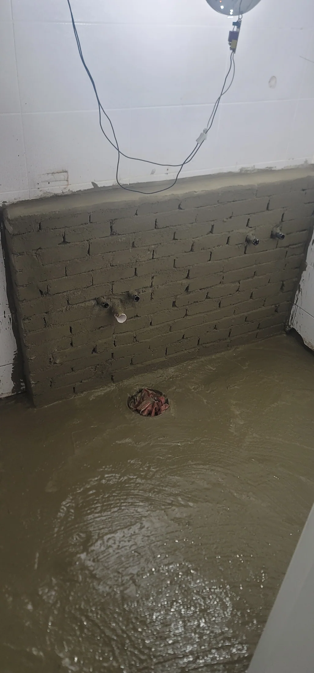 바닥 바탕층을 정리하는 과정